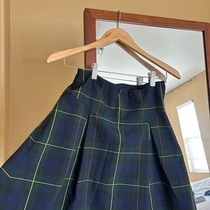 Dennis Uniforms dark plaid school skirt size Girls 12